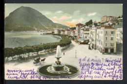 AK Lugano, Schweiz 1905 Promenade Am Seeufer (PK0689 - Sonstige & Ohne Zuordnung