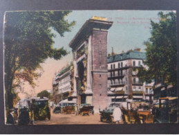 POSTCARD FRANCE 1920 LE BOULEVARD ET LA PORTE DE ST-DENNIS - Cartas Panorámicas