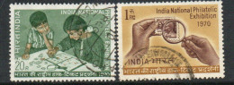 India 1970 Philatelic Exhibition Set Of 2, Used , SG 628/9 (E) - Usados