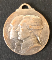 Médaille Washington Et Lafayette - 28mm - Journée De Paris 1917 - Par Gaston Lavrillier - Other & Unclassified