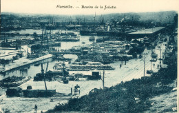 CPA - MARSEILLE - Bassins De La JOLIETTE Panoramique - Ann.1900 Env. *2 Scans - Joliette, Hafenzone