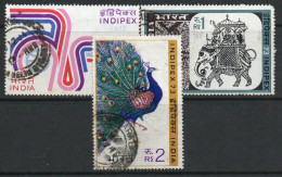 India 1973 Indepex Philatelic Exhibition Set Of 3, Used , SG 701/3 (E) - Oblitérés