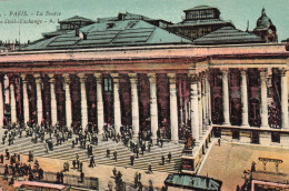 FRANCE - Paris - La Bourse - Animé - Carte Postale Ancienne - Autres & Non Classés