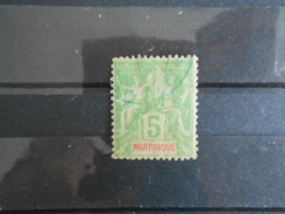 MARTINIQUE YT 44 - TYPE DUBOIS 5c. Vert-jaune - Used Stamps