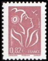 France Marianne De Lamouche Autoadhésif ** N°   53 B Au Modèle 3757 - Légende Phil@poste 0.82€. Dentelé 4 Cotés - 2004-2008 Marianne Of Lamouche