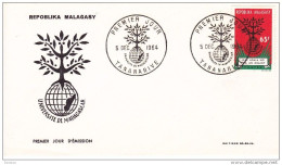 MADAGASCAR 1964 Université De Madagascar Cachet Premier Jour Illustré YVERT 400, Michel 527 - Madagaskar (1960-...)