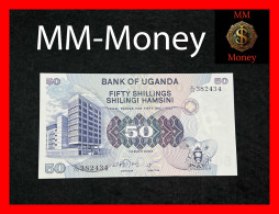 UGANDA  50 Shillings  1979  P. 13 B    *dark Printing Of Bank Building*   UNC - Oeganda