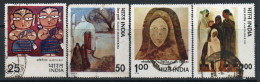 India 1978 Modern Paintings Art Set Of 4, Used , SG 882/5 (E) - Gebruikt