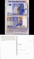 Ansichtskarte  Geldscheine Vorderseite Rückseite Der 20 EURO Banknote 2000 - Contemporain (à Partir De 1950)