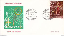 SENEGAL 1963 FDC UAMPTT - Sénégal (1960-...)