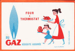 00184 ● Au GAZ Four à Thermostat Réussite Assurée D'après FIX-MASSEAU Buvard Blotter  - Elektrizität & Gas