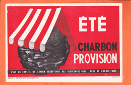 00176 ● CHARBON Union Européenne Négociants-Détaillants Combustible ETE Provision Par JOSSEAU Imp DRIVON Buvard-Blotter - Electricidad & Gas