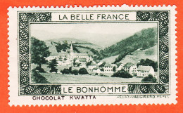 00162 ● (2) LE BONHOMME 68-Haut Rhin Pub Chocolat KWATTA Vignette Collection BELLE FRANCE HELIO-VAUGIRARD Erinnophilie - Toerisme (Vignetten)