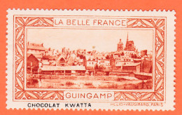 00158 ● GUINGAMP 22-Cotes Armor Pub Chocolat KWATTA Vignette Collection BELLE FRANCE HELIO-VAUGIRARD Erinnophilie - Toerisme (Vignetten)