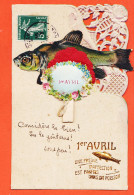 00339 ♥️ Rare Origami Carte Système Premier 1er AVRIL Preuve Affection 1905 à Marie CHAPSAL Au Pouget Hérault - 1 De April (pescado De Abril)