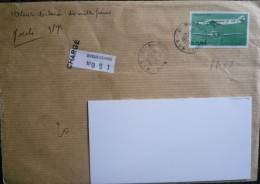 Lettre Recommandée Valeur Déclarée Affranchie Avec PA 60 29-6-1987 - Covers & Documents