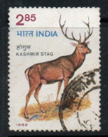 India 1982 Wildlife Conservation Stag, Used , SG 1052 (E) - Gebraucht