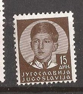 1935  312 X  JUGOSLAWIEN   JUGOSLAVIJA REGNO KINGDOM PERSONS  PETAR II NEVER HINGED - Unused Stamps