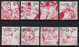 1996 Finland, Cartoons 100 Years Complete Set Used. - Used Stamps