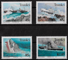 TRANSKEI - NAUFRAGES DE BATEAUX - N° 315 A 318 - NEUF** MNH - Schiffe