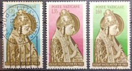 VATICAN. Y&T N°215/217 ANNIV. DE LA MORT DE NICOLAS V. USED. T.B... - Oblitérés