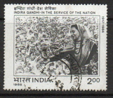 India 1985 Indira Gandhi Commemoration II, Used , SG 1167 (E) - Used Stamps