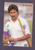 Salim Malik ( Pakistani Cricketer ) * Vintage Pakistan Postcard (ROYAL) THIN PAPER - Cricket