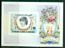 MAURITANIA 1982 Mi BL 35** Princess Diana [B717] - Royalties, Royals