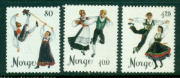 NORWAY 1976 Mi 719-21** Folkdance [B721] - Dance