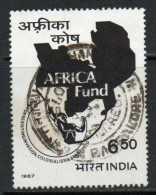 India 1987 Inauguration Of AFRICA Fund, Used , SG 1228 (E) - Used Stamps