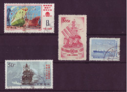 Asie - Chine - Ships - 4 Timbres Différents - 6956 - Altri & Non Classificati