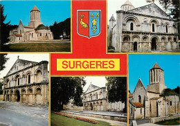 17 - Surgères - Multivues - Blasons - CPM - Voir Scans Recto-Verso - Surgères