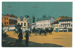 RO 74 - 22796 PLOIESTI, Market Unirii, Romania - Old Postcard, CENSOR - Used - 1918 - Rumänien