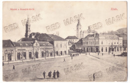 RO 74 - 23055 ZALAU, Salaj, Market, Romania - Old Postcard - Used - 1907 - Rumänien