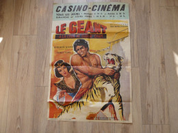 AFFICHE ANCIENNE ORIGINALE - LE GEANT à La Cour De Kublai Khan Avec Gordon Scott (Tarzan) - YOKO TANI - Posters