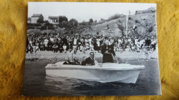 CPM LE CHANOINE FELIX KIR 1876 1968 LE LAC GELE DE PLOMBIERES DEPUTE MAIRE OPPOSITION PHOTO LUCIEN ROUET - Historische Persönlichkeiten