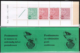 1977 Finland, Slot Machin Booklet Facit HA 11 1681 **. - Postzegelboekjes