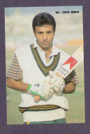 Saeed Anwer ( Pakistani Cricketer ) * Vintage Pakistan Postcard (Royal) THIN PAPER - Cricket