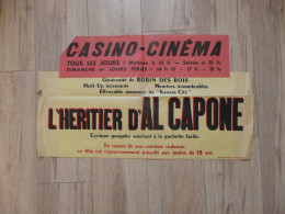 AFFICHETTE ANCIENNE ORIGINALE - L'HERITIER D'AL CAPONE - Manifesti