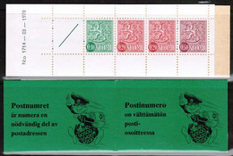 1978 Finland, Slot Machin Booklet Facit HA 11 1714 **. - Postzegelboekjes