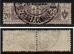 Regno 1914 - Pacchi Nodo Savoia - 20 Lire - Usato - Paketmarken