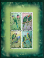 THAILAND 2001 Mi BL 141** Parrots [B775] - Perroquets & Tropicaux