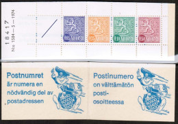 1974 Finland, Slot Machin Booklet Facit HA 10 M 1584 KnC H **. - Libretti