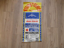 AFFICHE ANCIENNE - FEERIE DE LA GLACE - SCALA - Alain GILETTI Champion Du Monde - BESANCON - Posters