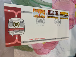 Hong Kong Stamp FDC Issued By Official Of MTR 1994 - Ongebruikt
