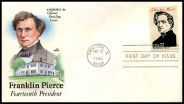 USA - FDC - Ameripex: Presidents Of The United States - Franklin Pierce                           - 1981-1990