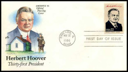 USA - FDC - Ameripex: Presidents Of The United States - Herbert Hoover                         - 1981-1990