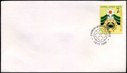 Cyprus - FDC - Europees Kanker Jaar 1989                                    - Gebruikt