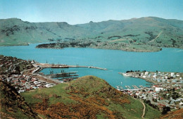 1 AK Neuseeland * Blick Auf Lyttelton - Eine Kleine Hafenstadt Im Stadtgebiet Von Christchurch - Luftbildaufnahme * - New Zealand