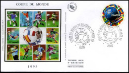 Frankrijk - FDC Op Zijde - Coupe Du Monde 1998                             - 1990-1999
